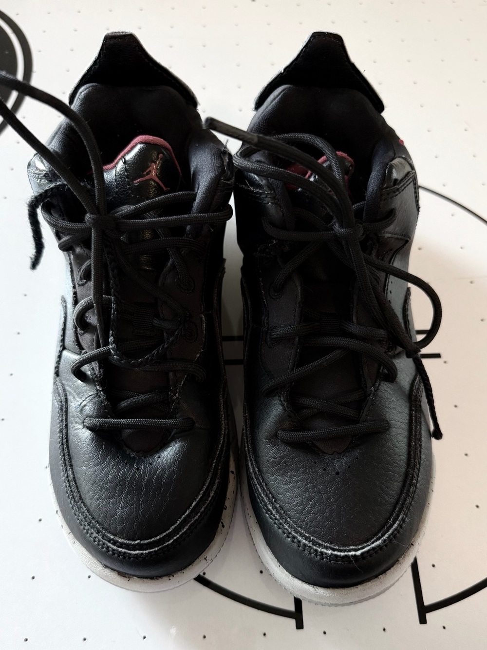 Nike Air Jordan 1 Mid GS in "Bred" colorway, 3Y